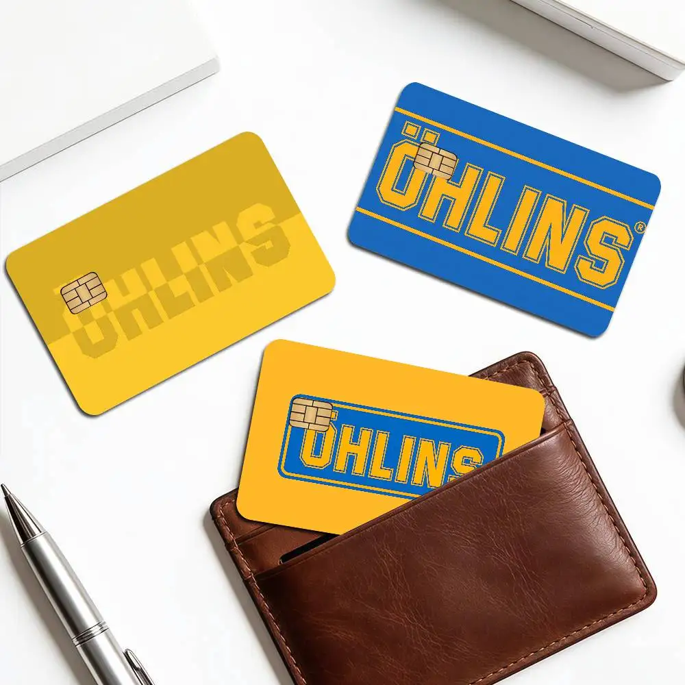 Ohlins Anime Spend or Save Funny Shell On Off Ultra Thin No Fade Sticker Skin Cover Film for Debit Credit Card