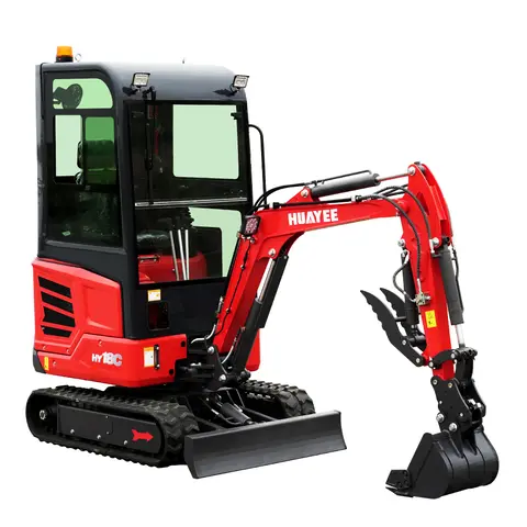1.8-Ton Mini Excavator (Powered by Kubota Engine) — Equipped with Cab; Customization Available.