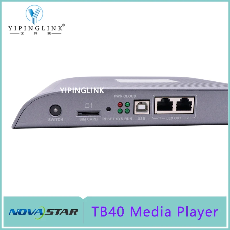 Novastar tb40 nova geração taurus multimídia player para a cor cheia display led