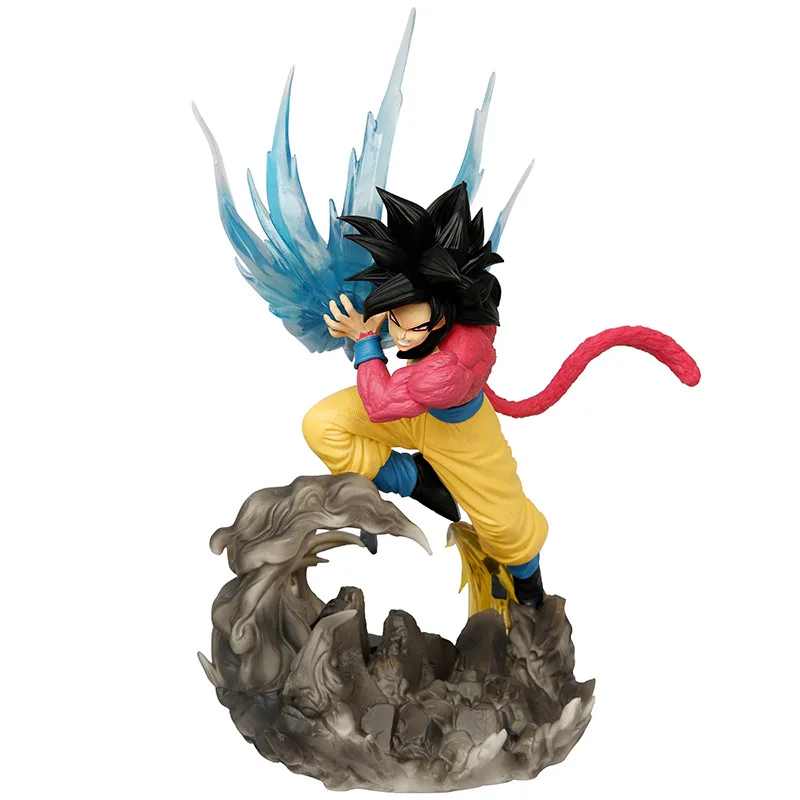 39cm Dragon Ball Figure Super Son Goku Super Saiyan Rose Son Gohan Figures Anime Figurine Statue Doll Model Collectible Toy Gift