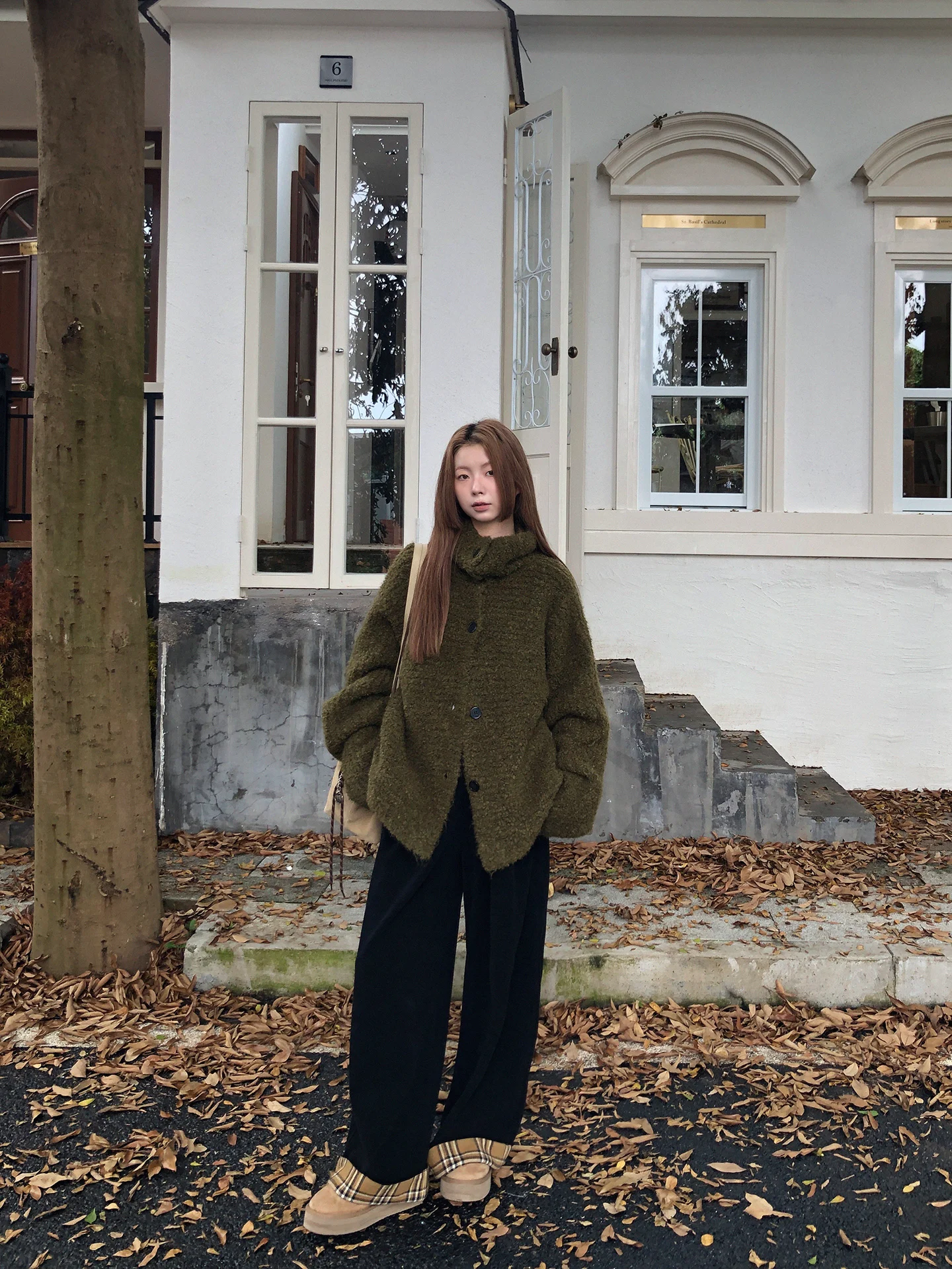 Bla High Waist Wide Leg Pants Damen Casual Loose Sle Cordhose Bequeme Straight Cut Hose für den Herbst