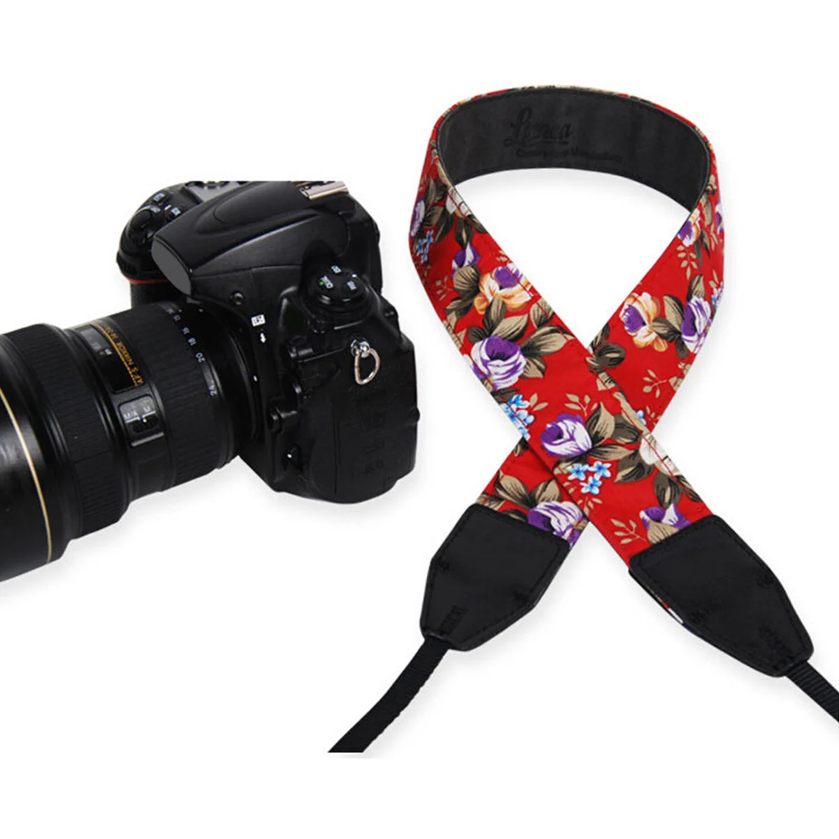 

Camera Strap Vintage Floral Dslr Shoulder Neck Belt Comfortable Fit Olympus Cameras