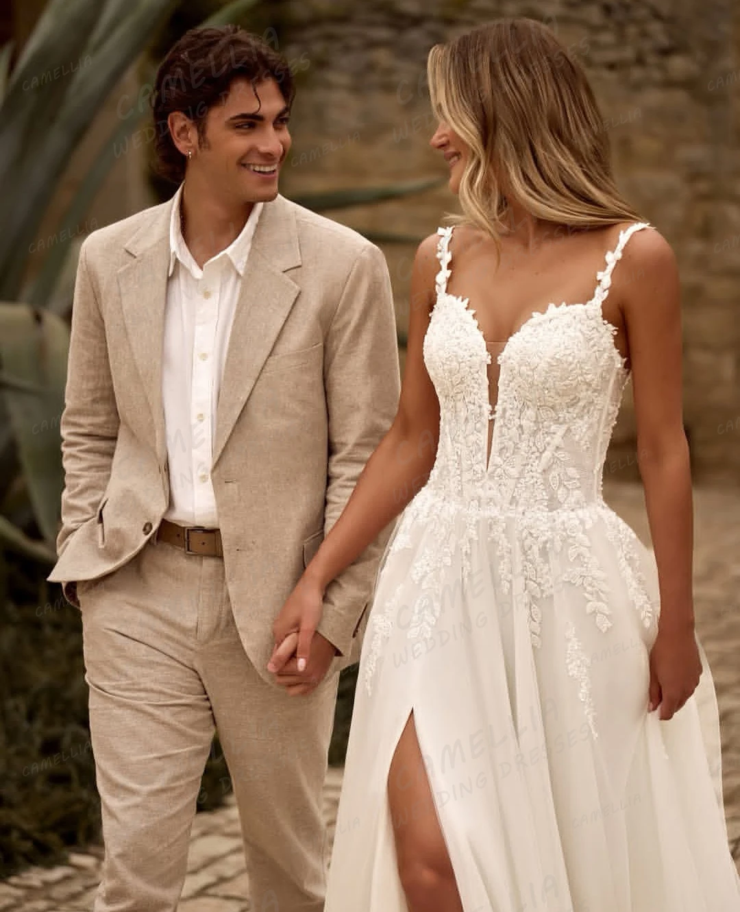 Elegante barco pescoço vestidos de casamento feminino uma linha querida sem mangas chiffon vestidos de noiva novia festa personalizada