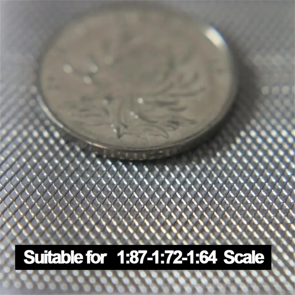 1PC DIY Miniatur Metall Mesh Modell Machen Kits 10*24cm HO Eisenbahn Zug Stacheldraht Zaun Tank modell Filter Mesh Für Diorama