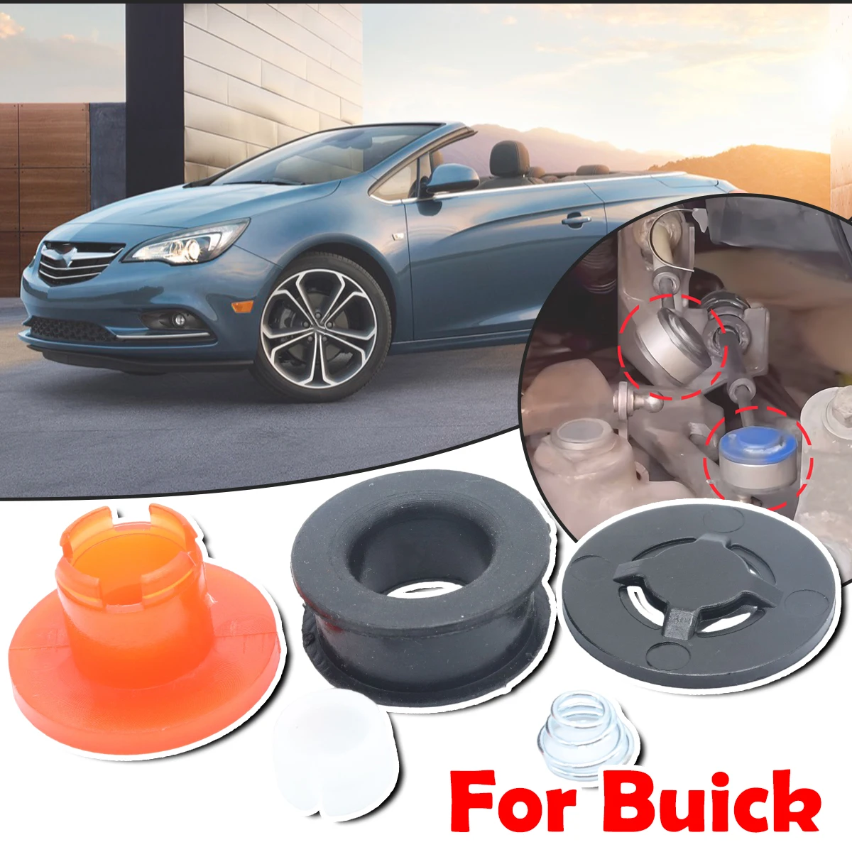 

For Buick Cascada Regal Verano Upgrade Gear Shift Cable Linkage End Rod Bushing Gearbox Shifter lever Selector Grommet Repair