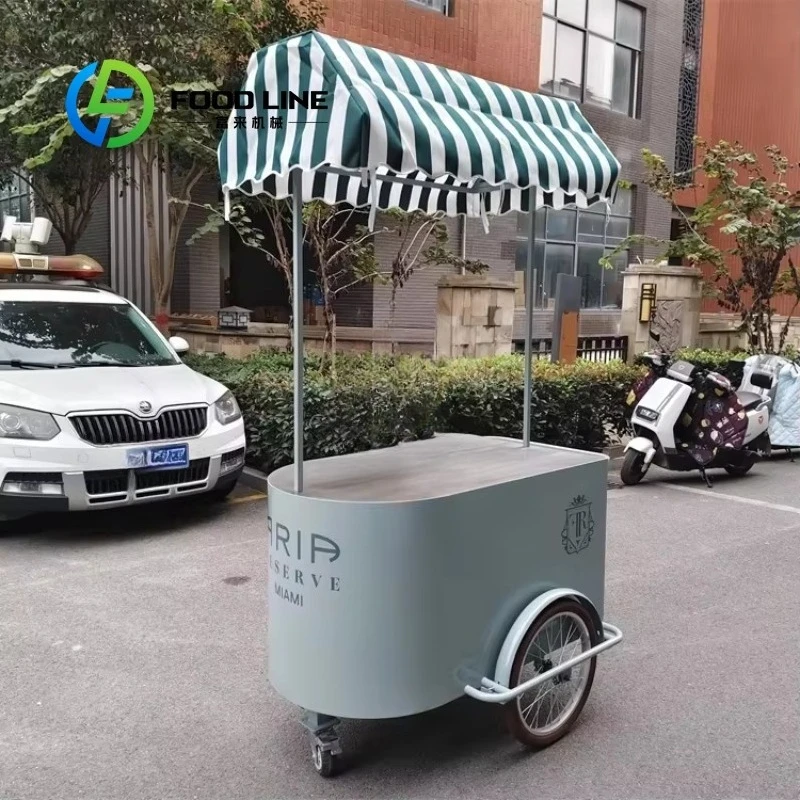 Customized Mobile Portable Multifunction Popsicle & Ice Cream Cart for Commercial Street Park Festival & Event Sale