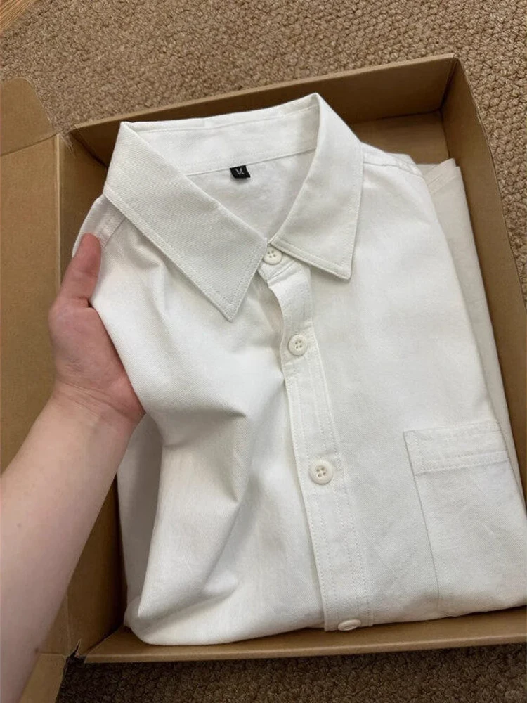 

Cleanfit Pure Color Youthful ort Sve Cotton irt Тонкий свободный крой с отложным воротником Faionable f Sve Мужской irt