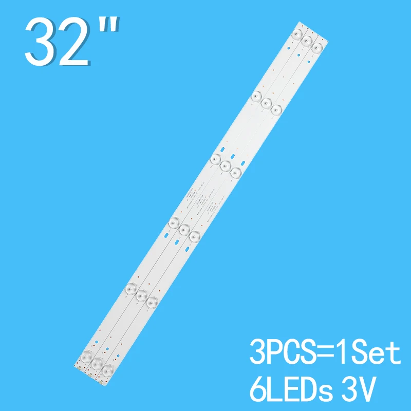 

592MM 6LED(3V) LED Backlight Strip For CF-32FA9 MX32D06-ZC21FG-01 MX315M09 MX315D06-ZC21FG-01 02 HD-32W5420 LSC320AN02