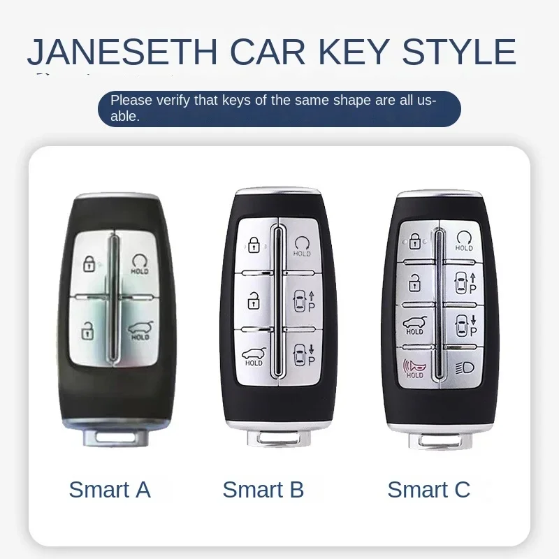 Suitable for Genesis Genesis Keycase G80/G70/GV80/GV70 Car Leather Keycase High end Shell