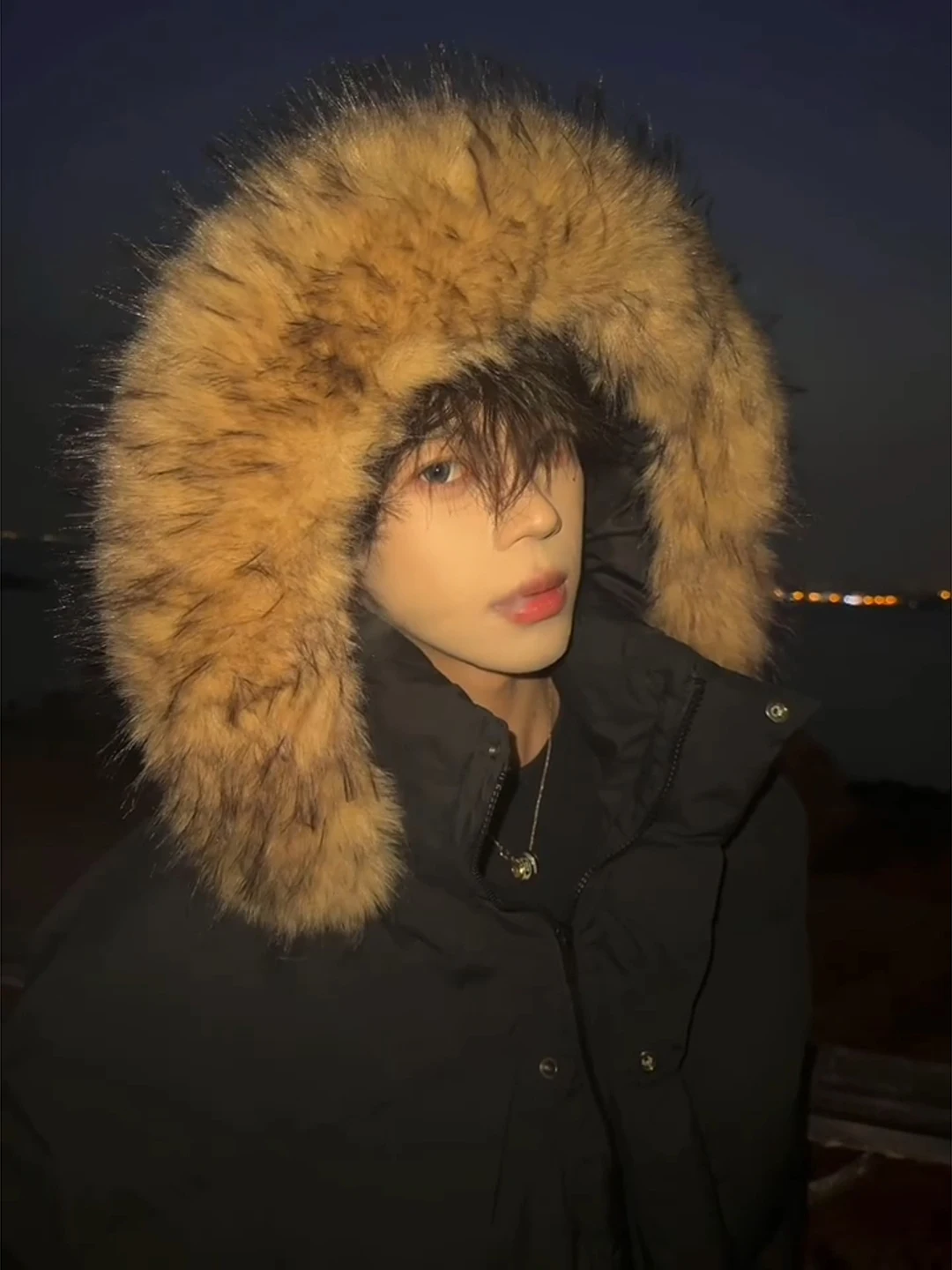 

Cleanfit Thickened Hooded Parka Coat Men's Autumn Winter Heavyweight Cotton Jacket Warm Thickened Cotton Clothes Large Fur Co...