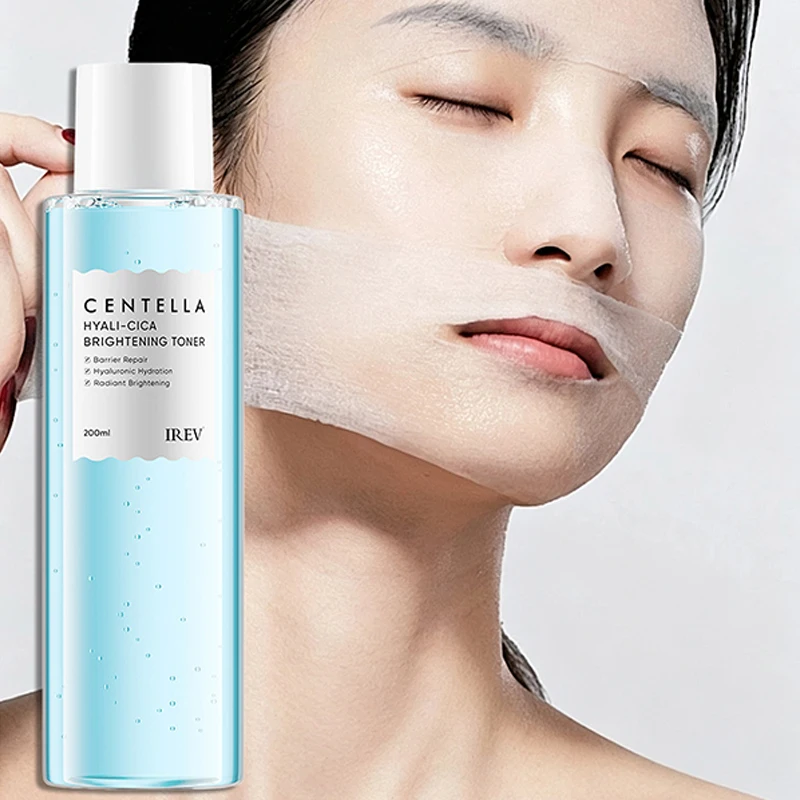 200ML Centella Hyaluronic Acid Repairing Brightening Toner Hydrating Moisturizing Soothing Calming Facial Skin Care Gentle