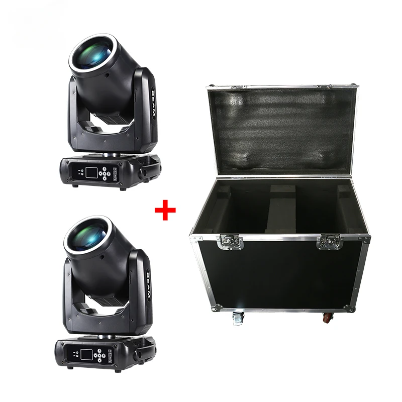 

2pcs Mini Beam 230 7r 230W DMX512 Halo Sharpy Beam Moving Head Light with Flight Case