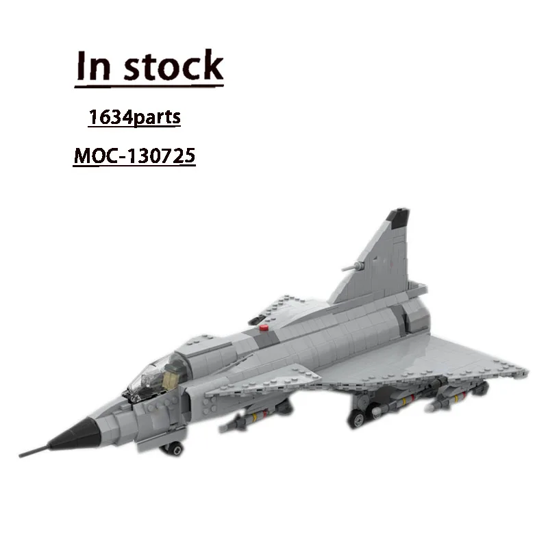 

MOC-130725 Новая модель воздушного истребителя 1:35, 1634 шт., игрушка-строительный блок на день рождения, подарок для мальчиков и детей