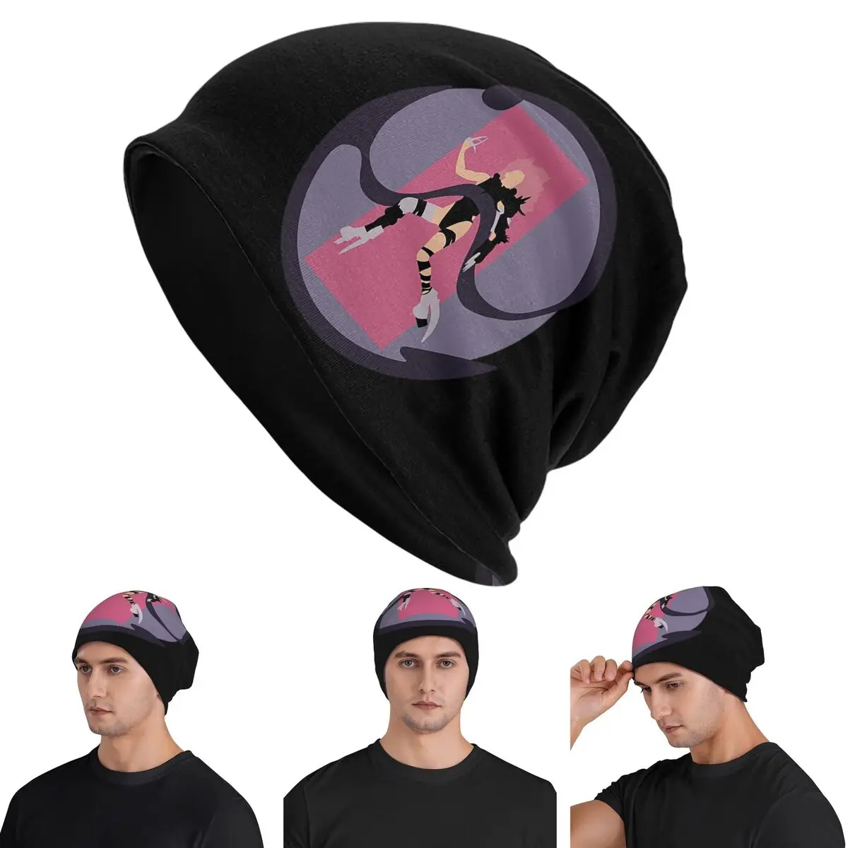 

Lady Gaga Chromatica Skullies Beanies Hats Warm Autumn Winter Outdoor Cap Knitted Bonnet Caps for Men Women Adult