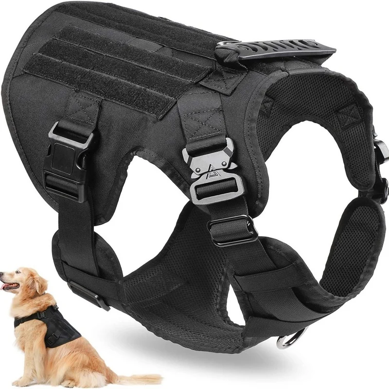 

Large Dog Harness And Leash Set Pet German Shepherd Malinois Training Walking Vest Dog Harness And Collar For Medium Large Dogs