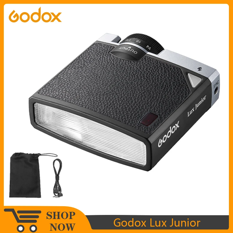 

Godox Lux Junior Camera Flash GN12 6000K±200K 7 Levels Flash Speedlite Trigger for Canon Nikon Fujifilm Olympus Sony Camera