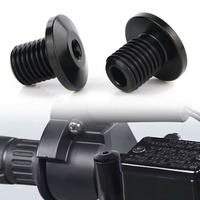 For Aprilia Caponord 1200 Tuono V4 RSV 1000 BMW G650GS Benelli TNT 125 2PCS Universal M10*1.25 Mirror Hole Plug Screw Bolts