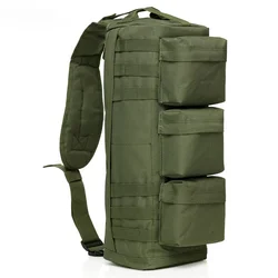 Bolsa táctica para exteriores, mochila multifunción, bolsa de pecho, camuflaje, impermeable, entrenamiento deportivo, Camping, pesca, bandolera