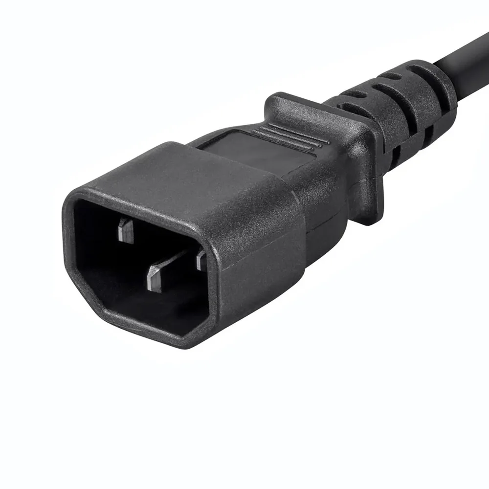 Cable de alimentación IEC C13 a C14 Cable de alimentación de computadora 18AWG IEC320C14 a IEC320C13 Cable de extensión de alimentación 3M,1.5M,1M,0.3M