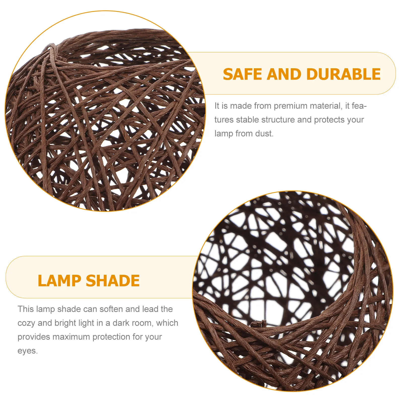 

Elegant Rattan Lamp Shade Softens Bright Light for Cozy Home Office Study Room Lighting Solution Lamp Shade Unique Lampshade
