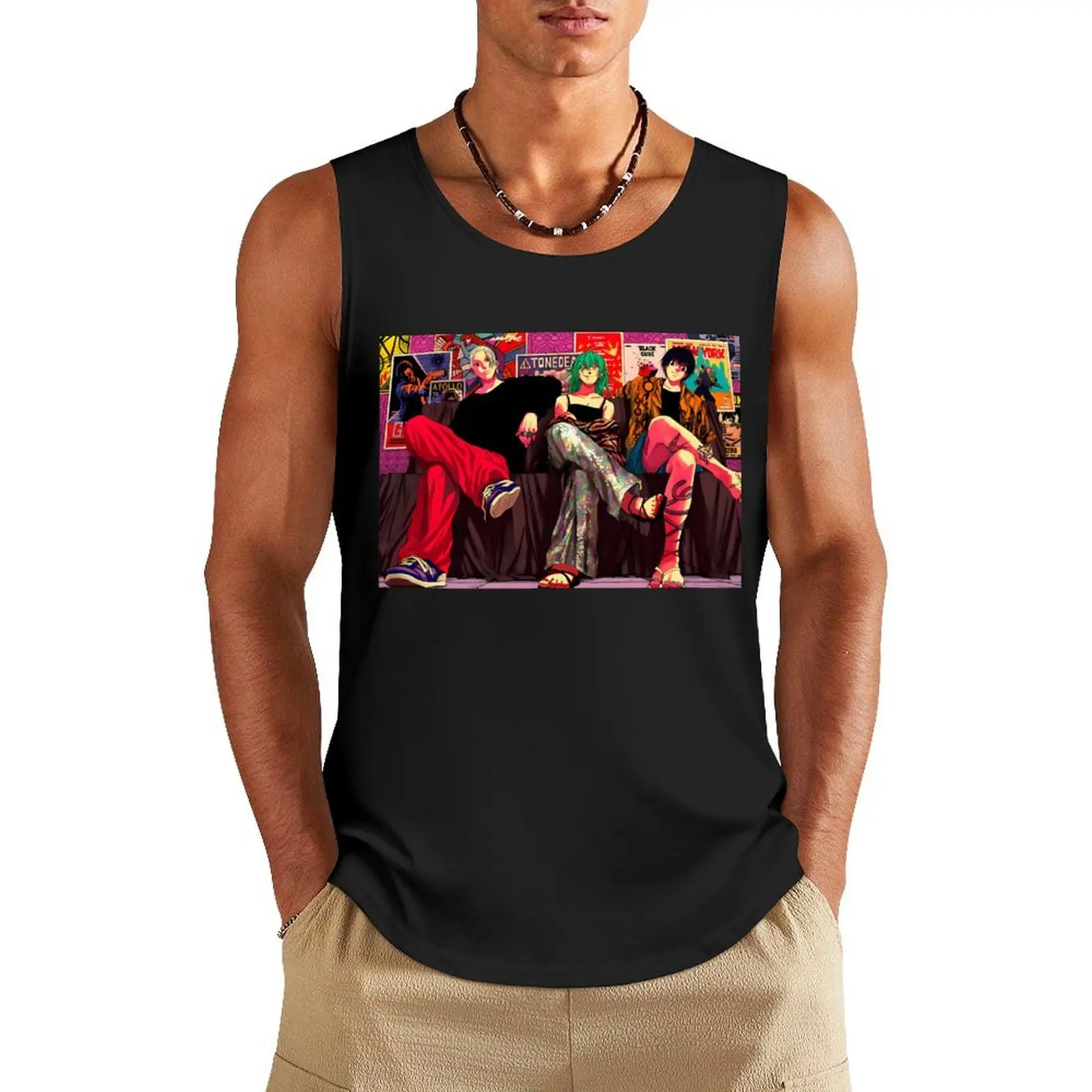 

sakamoto convenience store - sakamoto taro sakamoto Tank Top Working vest Men sleeveless tee singlets for men