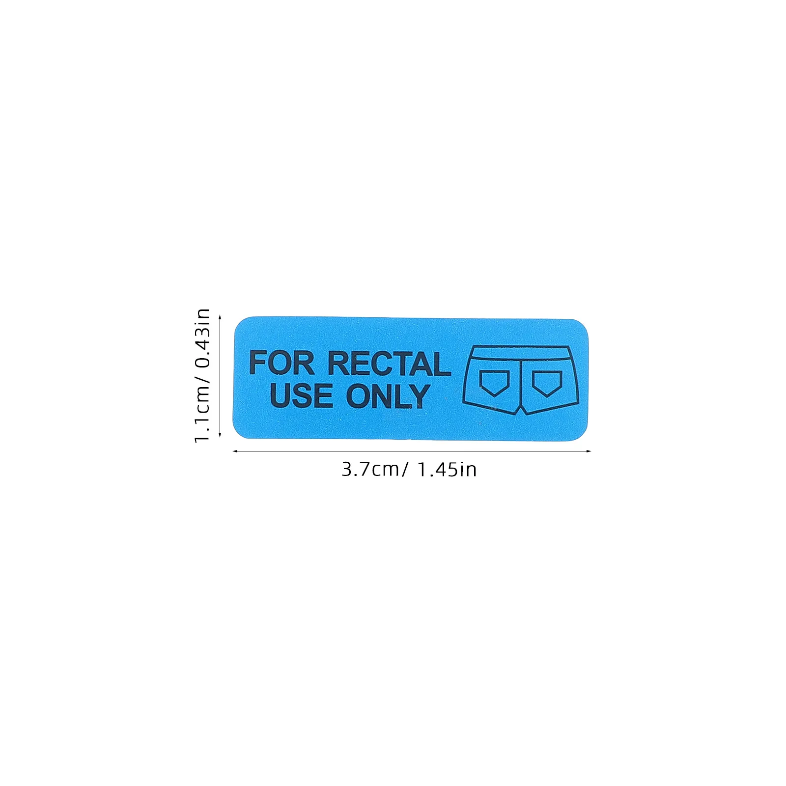 Rectal Sticker Fun Words Stickers Desk Funny Halloween Prank Use Only Computer Decals Medical Supplies Packaging Warning Sticker view 4