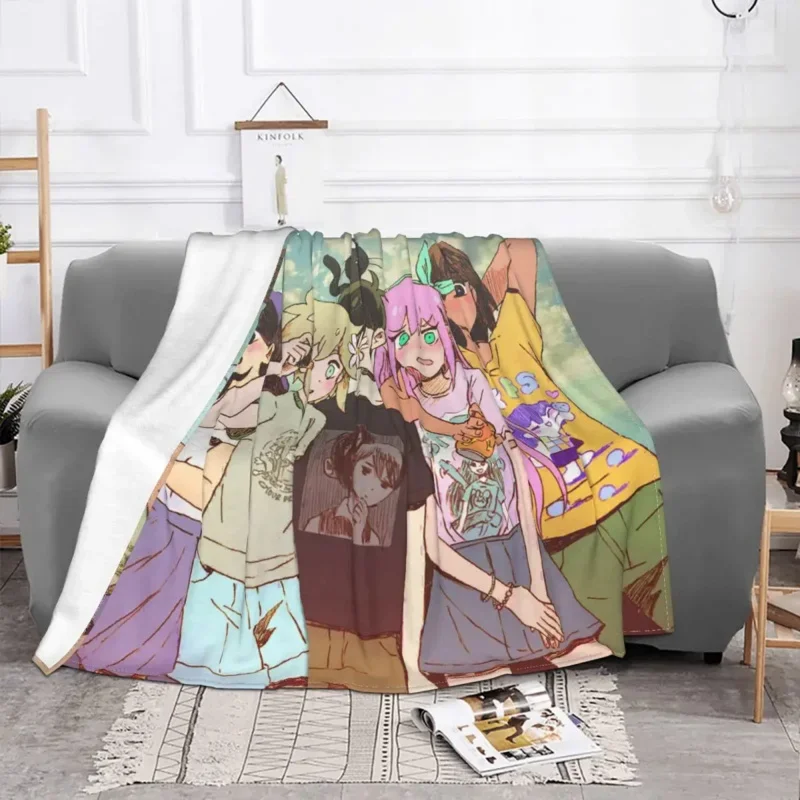 Omori game Basil Mari Kel flannel decoration multifunction lightweight throw blankets for sofa travel quilt