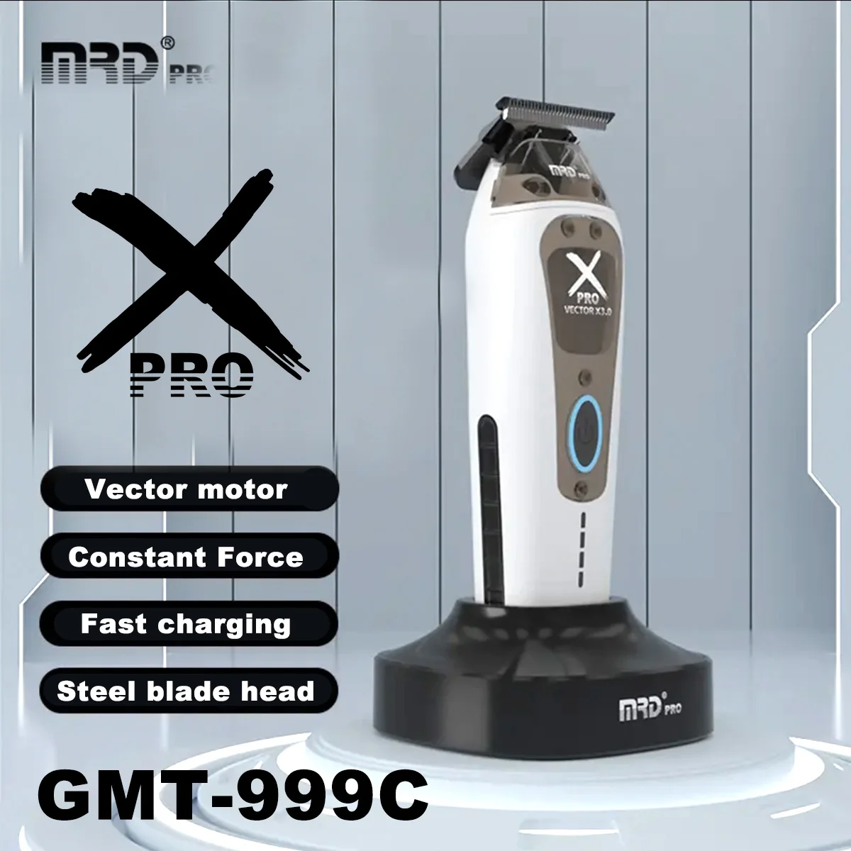 

Машинка для стрижки волос MRD X PRO GMT-999, профессиональная машинка для стрижки с векторными моторами 8000-13000 об/мин, триммер для точной стрижки, профессиональный инструмент для стрижки волос.