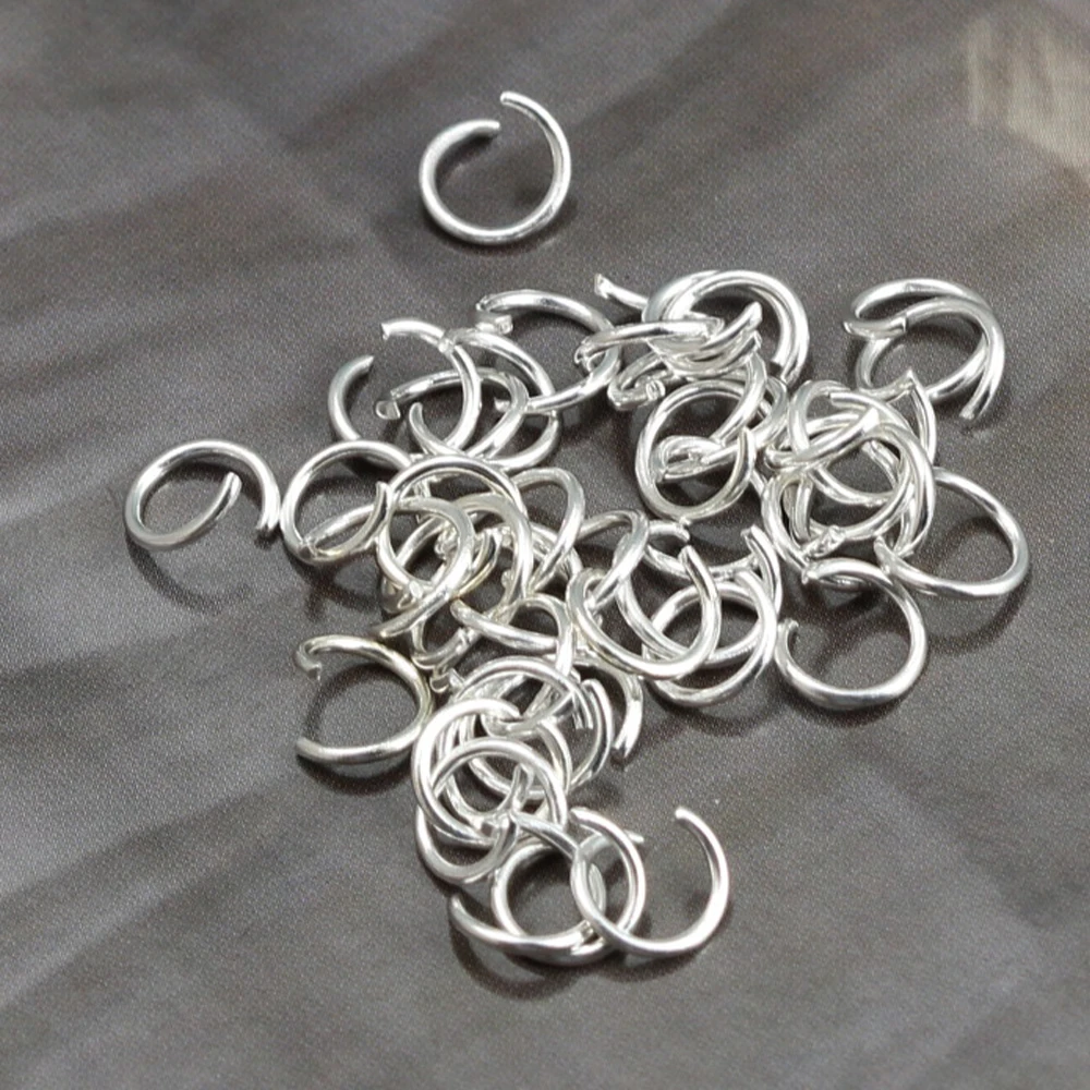 3-20mm Open Jump Rings 50-200pcs/Lots Metal DIY Jewelry Findings Split Ring for jewelry making Wholesale Supplies