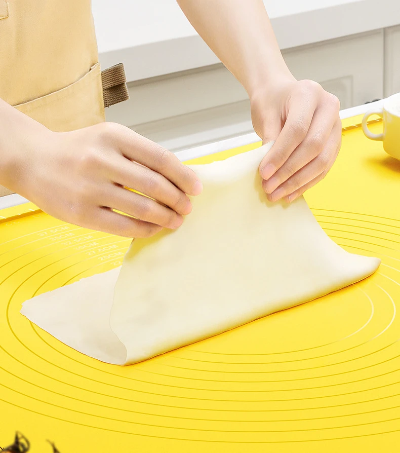 Oversize Thickened Food Grade Silicone Mat Roll Pastry and Bakery Accessories Cake Dough Rolling Mat Board Kitchen Baking Tools