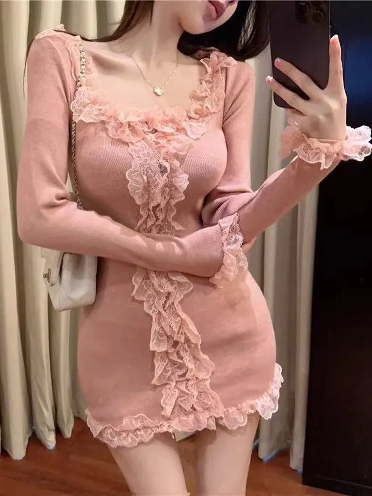 

Сексуальное облегающее женское платье с высокой талией и длинным рукавом, приталенное, с юбкой, для свадьбы, свидания...