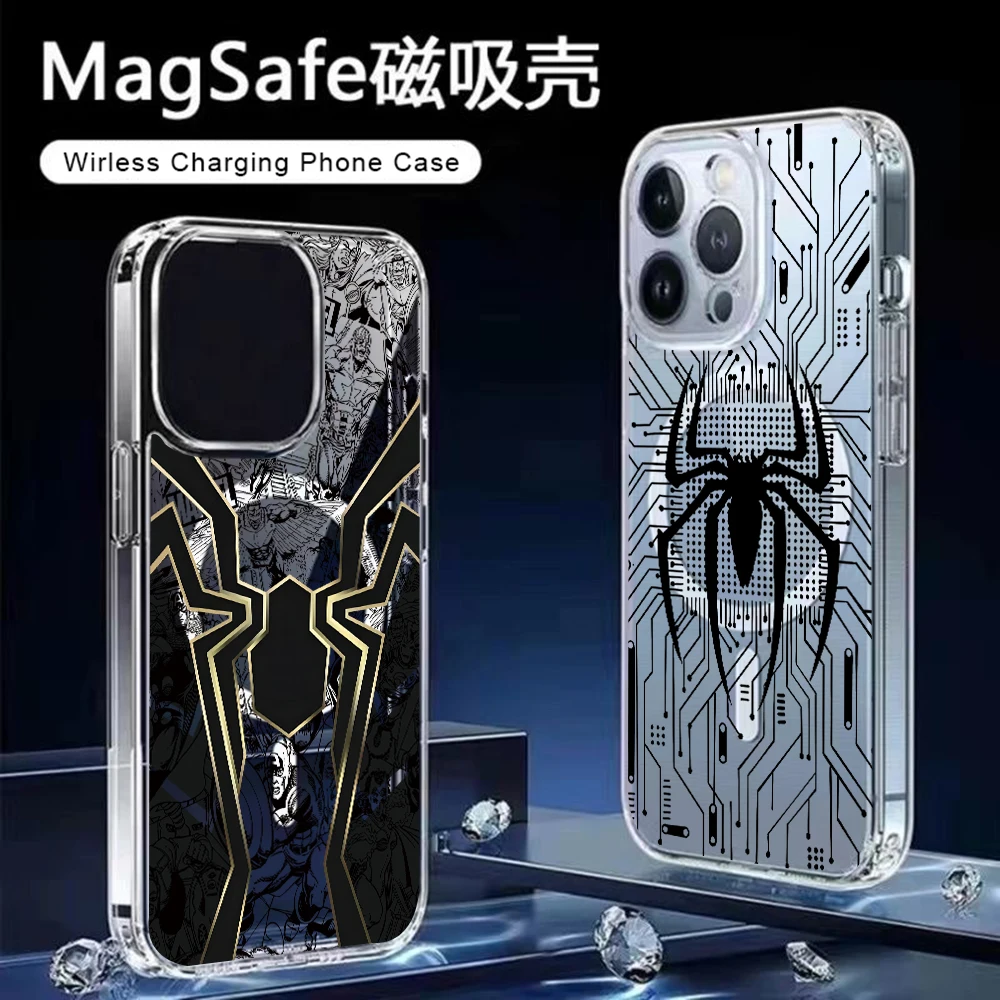 Mecha Spiders Venoms Men For Magesafe Magnetic Phone Case for Samsung Galaxy S26 S25 S24 S23 S22 S21 Ultra Plus 5G S20 FE Cover
