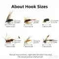 Señuelos de pesca con mosca con caddisfly seca libélula Topwater