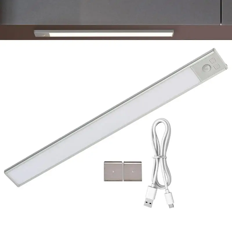

Under Cabinet Lights Led Light Strip Under Cabinet with 3 Colors Magnetic Nightlight Fixtures for Bedroom Wardrobe Stair Kitchen