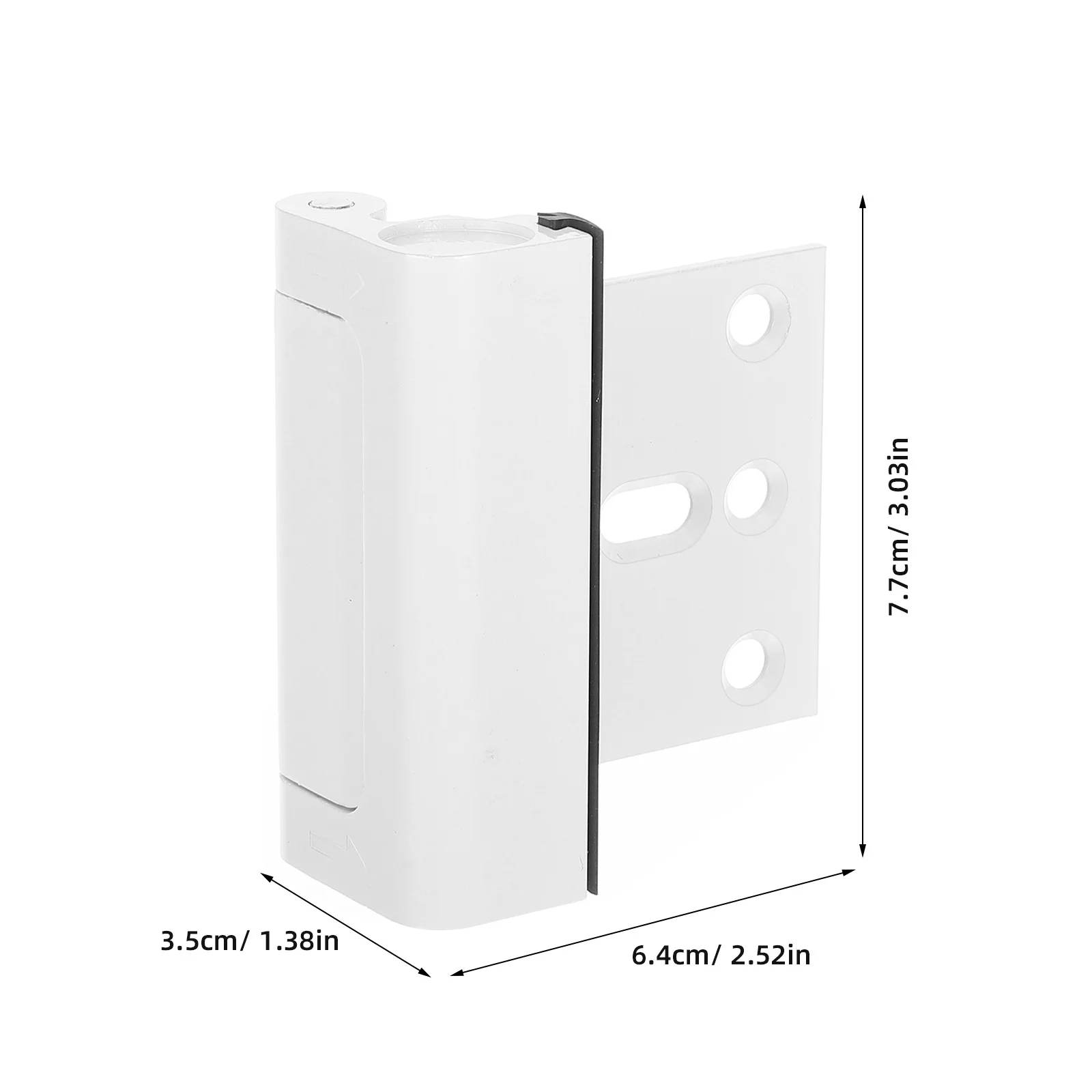 Placa de proteção de trava de reforço de alumínio para fechadura de porta à prova para segurança interna e fechadura de segurança de porta