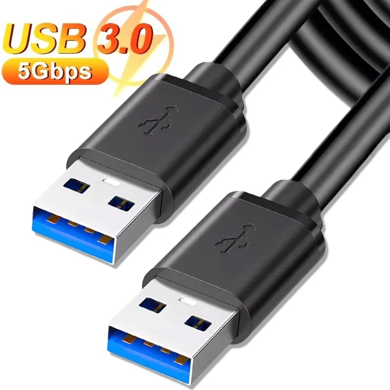 Extra Long USB 3.0 Extension Cable USB A Male To Male High Speed Data Transfer Cord for for Hard Drive TV Box Laptop Extender