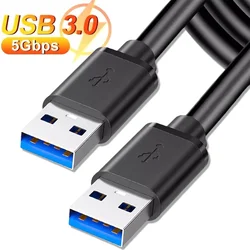 Extra Long USB 3.0 Extension Cable USB A Male To Male High Speed Data Transfer Cord for for Hard Drive TV Box Laptop Extender