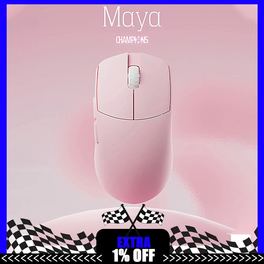 

LAMZU MAYA розовая беспроводная мышь PIXART3950 сенсор 8K FPS игровая мышь 45 г легкий ПК Gmaer аксессуары подарки