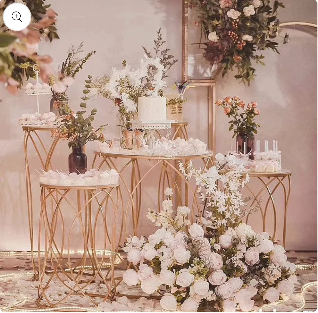 

5pcs Gerometric wedding cake decoration stands