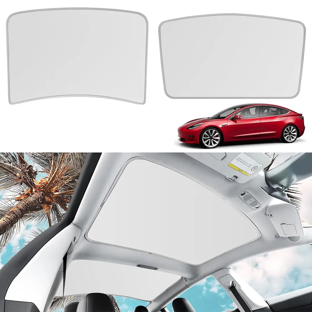 

for Tesla Model Y Model 3 Highland Sunshade Glass Roof Sunshade Sunroof Cover Rear Window Sun Shade Sun Protector Roof Model 3