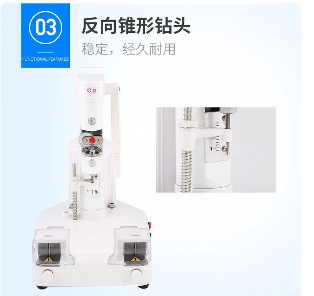 220V Desktop Rimless Lens Drilling Machine Precision Eyewear Manufacturing Equipment for Processing