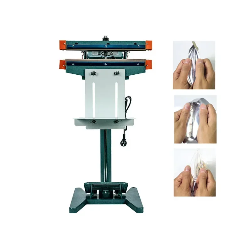 Food Pedal Bag Sealer Fast Speed Plastics Bag Foot Pedal Heat Sealing Machine Polyethylene Plastic Food Bag Sealer