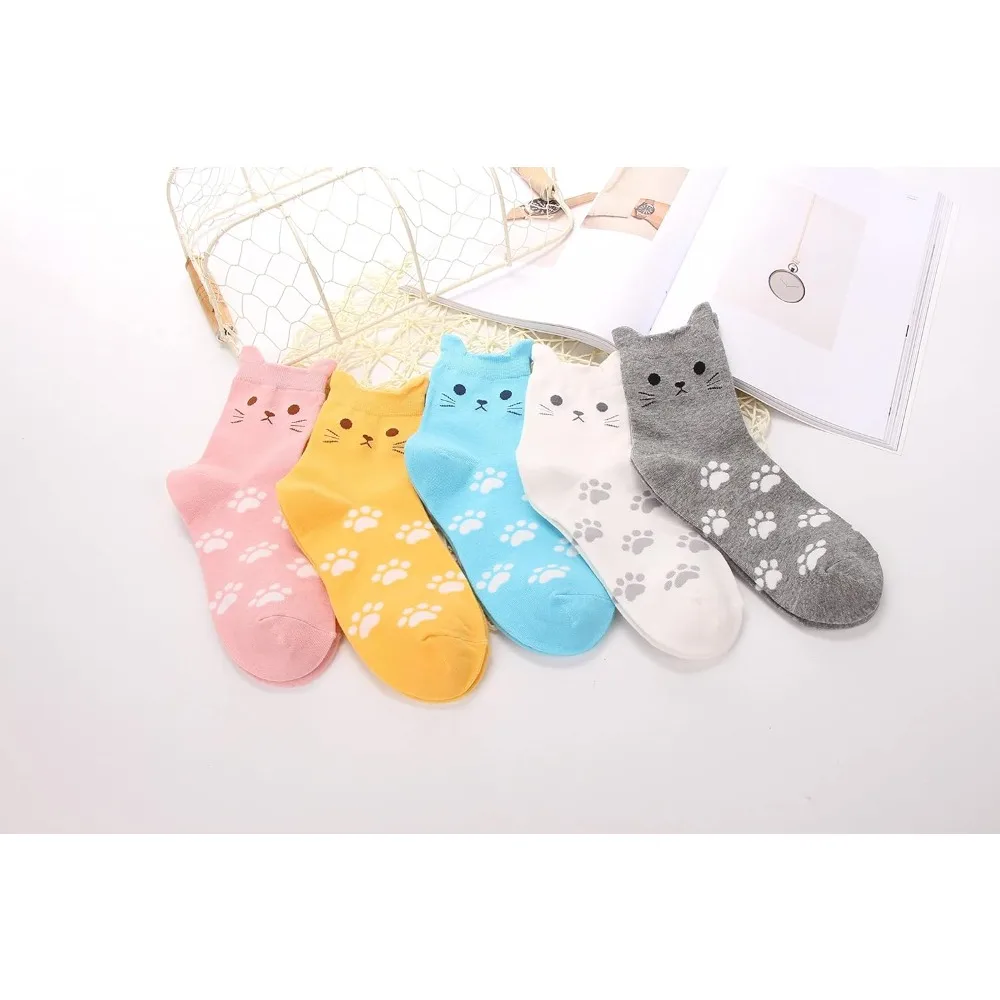 Women's Cat Socks Cat Gifts Cute Animal Socks Dog Owl Gifts for Women