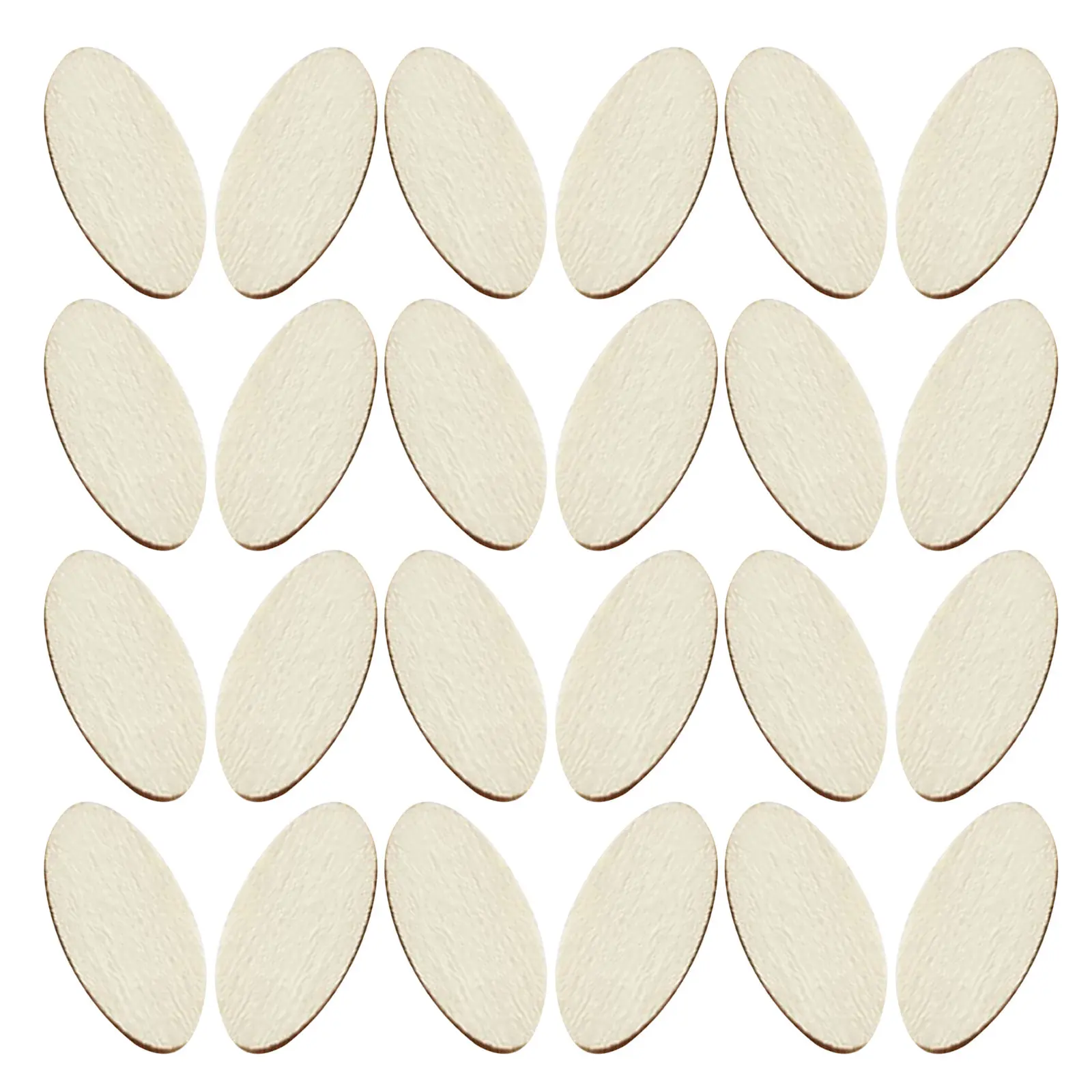 

300 деревянных овальных заготовок для поделок - Неокрашенные деревянные элементы в деревенском стиле для праздничного декора, мероприятий, домашних художественных проектов