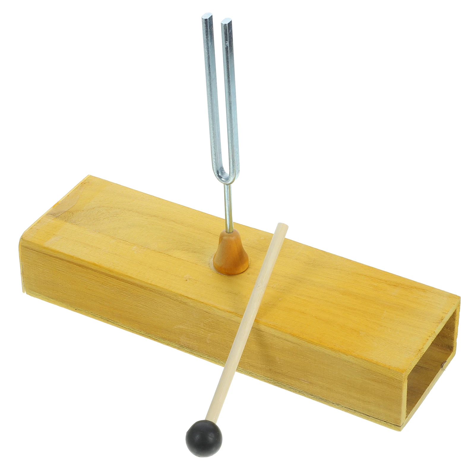 

1pc 256 Hz Tuning Fork Wooden Resonance Box Knocker Instrument Tuner Acoustics Vibration Experimental Teaching Equipment For