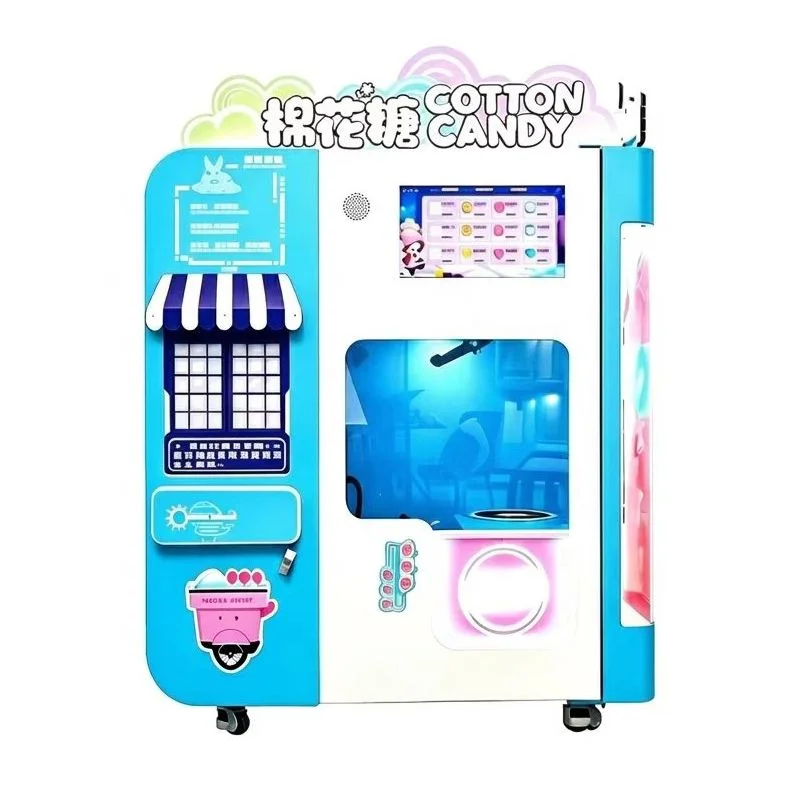 FL Customized Wholesale Professional Commercial Full Automatic Cotton Candy Vending Machine