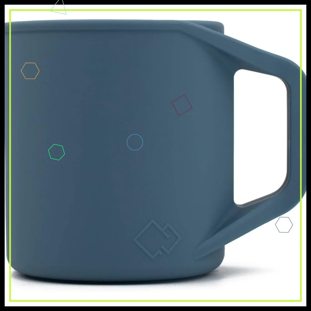 Collapsible Silicone Coffee Cup - 12 oz Portable Camping Mug, BPA Free, Dishwasher & Microwave Safe