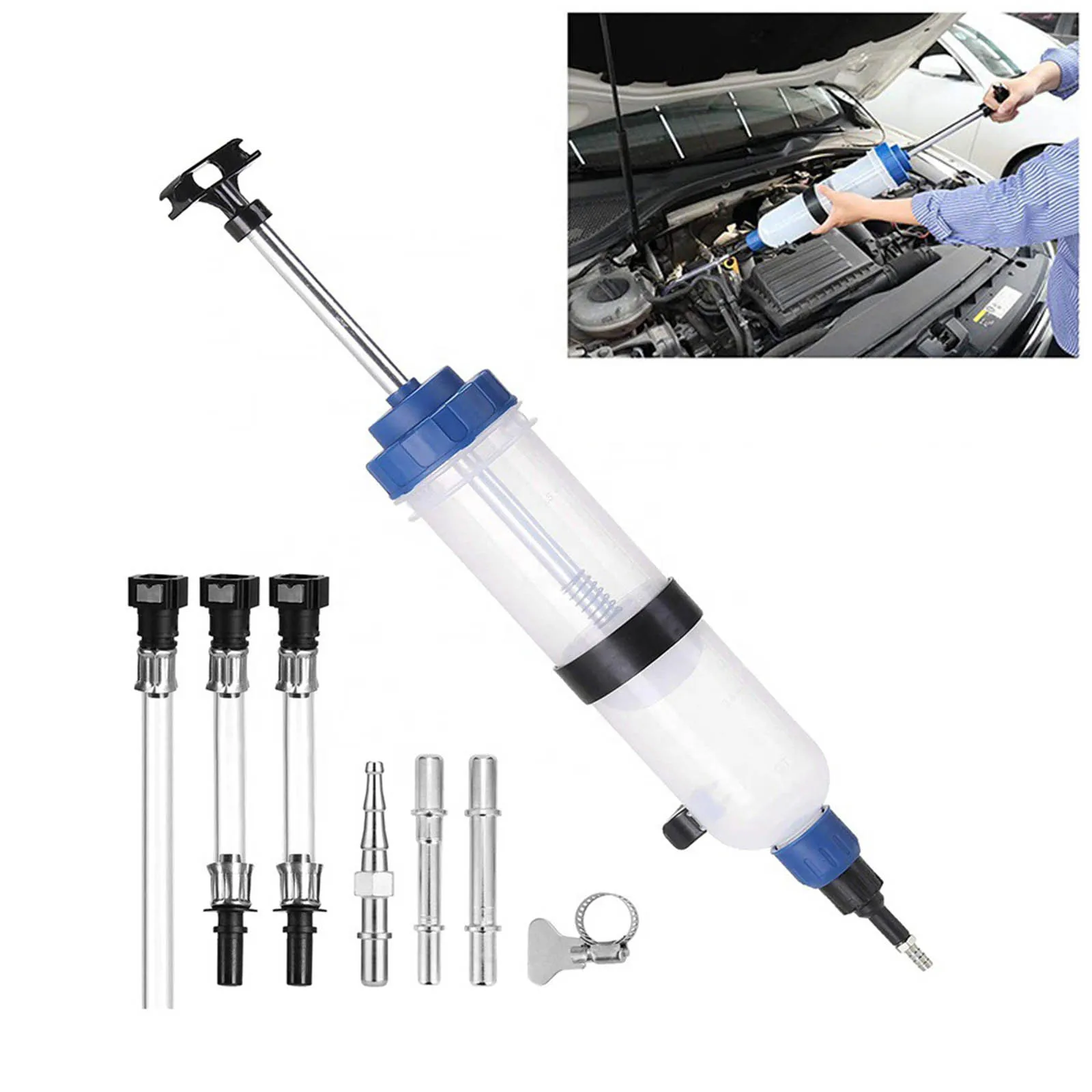 1500CC Oil Extractor Filling Bottle Transfer Automotive Fluid Extraction Kit