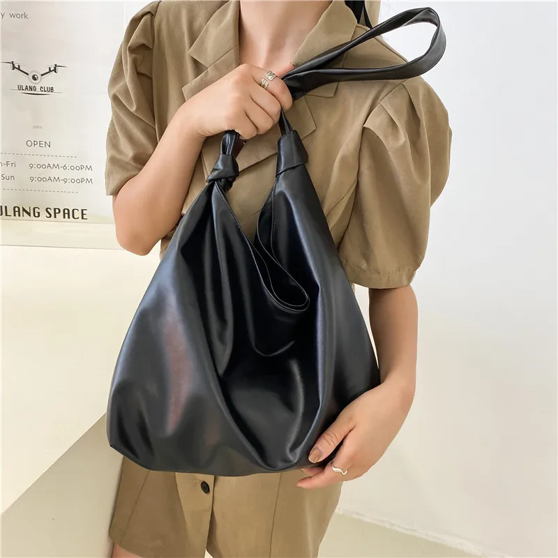 Large Capacity Bag Trendy Fashion Women's Handbags Single Shoulder Students Designer Luxury Simple Armpit  Tote Bag