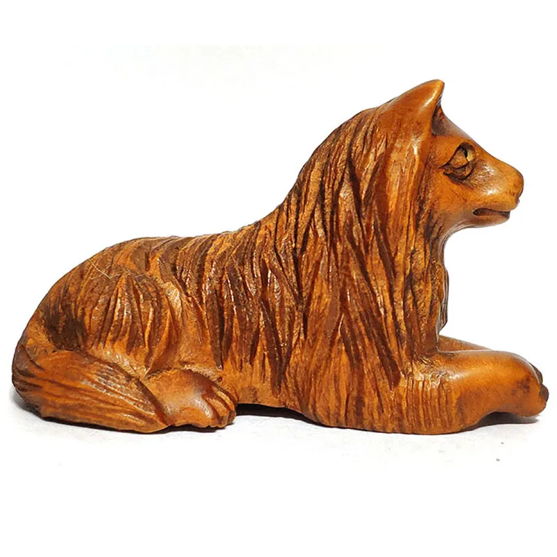 

Y6191 - 2 "резная вручную японская будка Netsuke : Lovely Dog